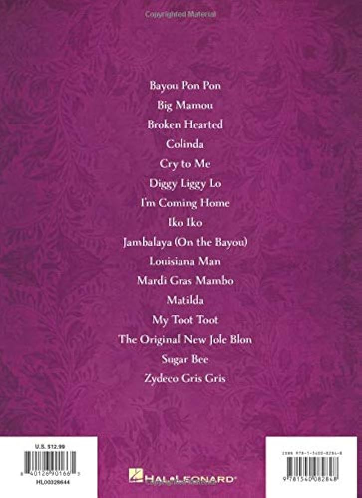 Cajun & Zydeco Classics for Accordion - Songbook with Accordion